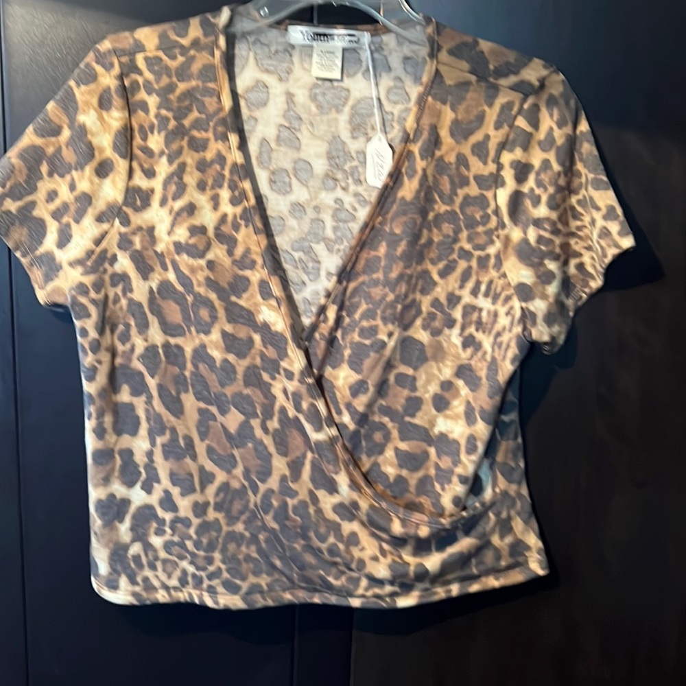 Youth in Revolt Ladies leopard print top